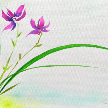 orchids watercolors